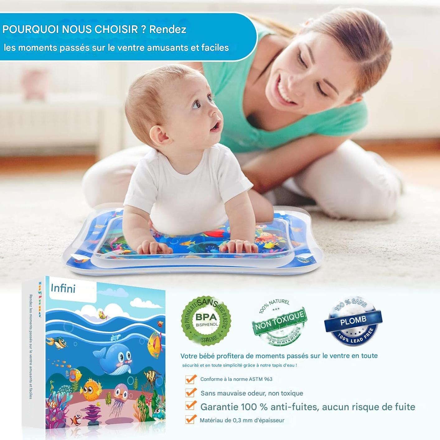 Tapis d’eau – Temps sur le ventre pour bébé