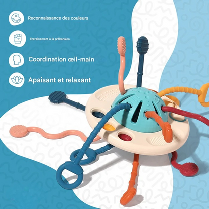 Jouet sensoriel à tirer – Silicone souple
