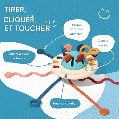 Jouet sensoriel à tirer – Silicone souple