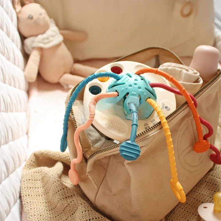 Jouet sensoriel à tirer – Silicone souple