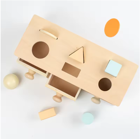 Tambour tournant Montessori – Jeux d’éveil musical en bois