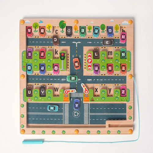 Labyrinthe alphabétique Montessori – Jeu éducatif des lettres