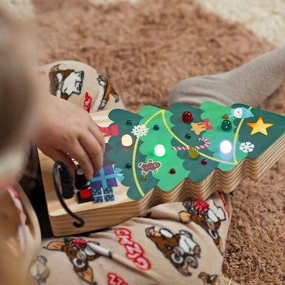 Tableau de Noël – Interrupteurs lumineux et jeu d’éveil