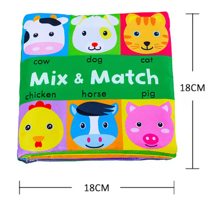 Livre contrasté – Stimulation visuelle pour nouveau-né