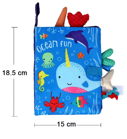 Livre contrasté – Stimulation visuelle pour nouveau-né