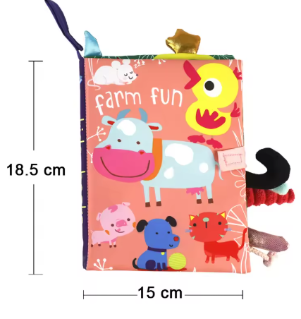 Livre contrasté – Stimulation visuelle pour nouveau-né