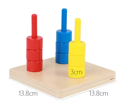 Jouet en bois Montessori – Apprentissage sensoriel