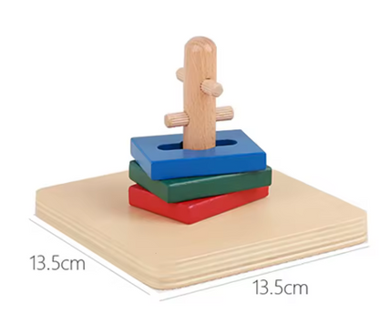 Jouet en bois Montessori – Apprentissage sensoriel