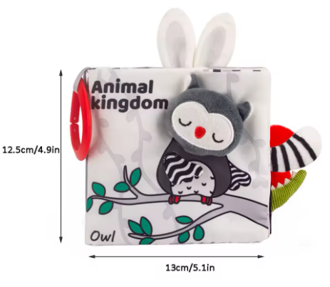 Livre contrasté – Stimulation visuelle pour nouveau-né