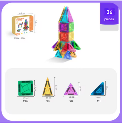 Mini kit magnétique – Jeu de construction de voyage