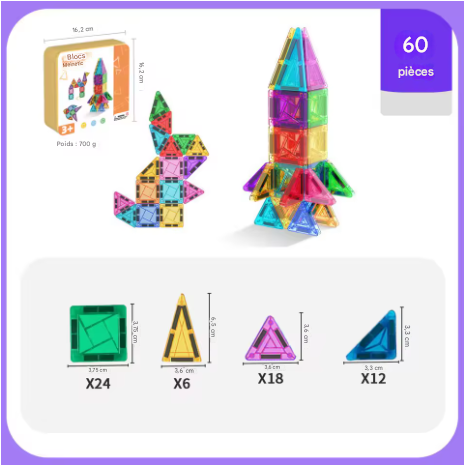 Mini kit magnétique – Jeu de construction de voyage