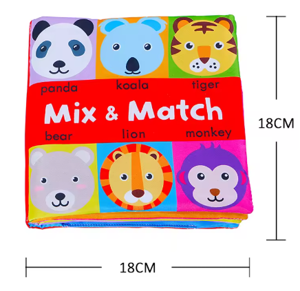 Livre contrasté – Stimulation visuelle pour nouveau-né